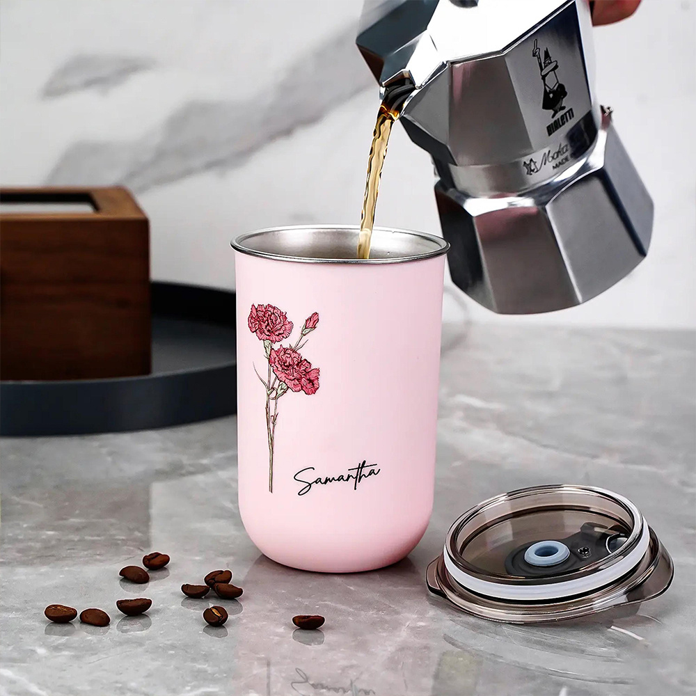 Personalized Birth Flower Coff - Coffee Equipment Gift 评论和价格
