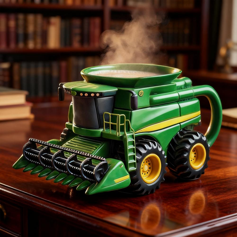 Handcrafted Tractor Coffee Mug - Coffee Equipment Gift 评论和价格