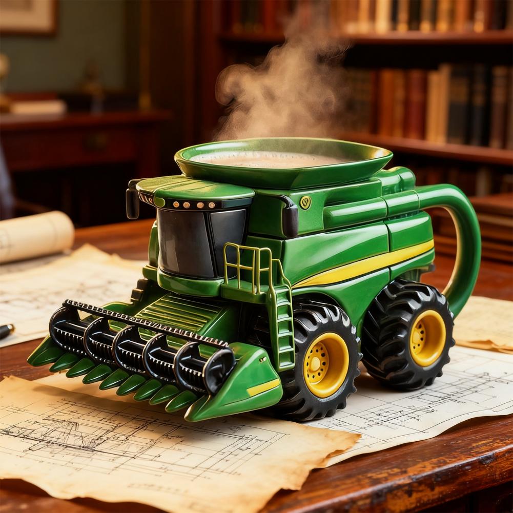 Handcrafted Tractor Coffee Mug - Coffee Equipment Gift 评论和价格