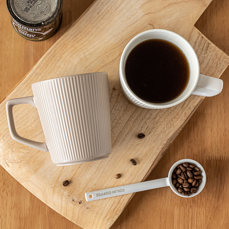1Pc 500ml Embossed Ceramic Mil - Coffee Equipment Gift 评论和价格