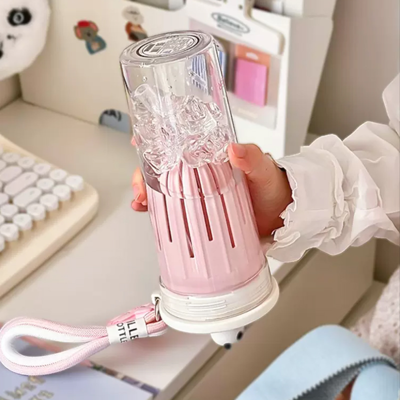 650ml Kawaii Water Bottle With - Coffee Equipment Gift 评论和价格