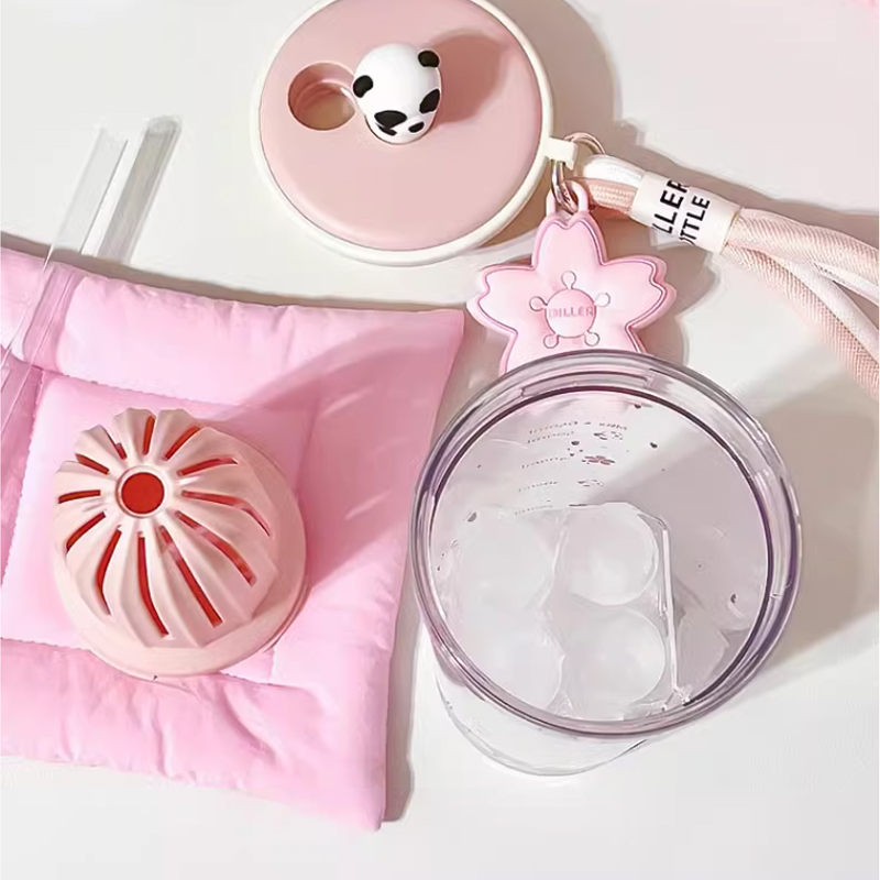 650ml Kawaii Water Bottle With - Coffee Equipment Gift 评论和价格